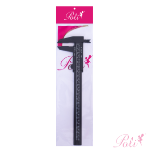 Paquímetro para Sobrancelha Plástico Color 20cm 1 un Poli