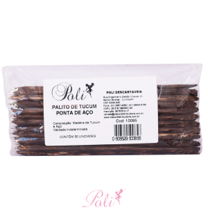 Palito Tucum Indiano Ponta de Aço 50 un Poli