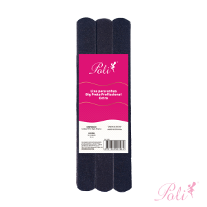 Lixa para Unha Big Preta 16cm 72 un Poli