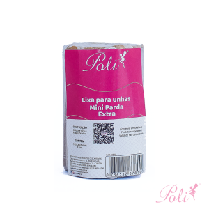 Lixa para Unha Mini Parda 8cm 100 un Poli