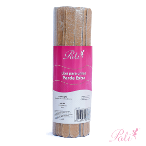 Lixa para Unha Parda 16cm 100 un Poli
