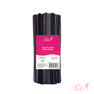 Lixa para Unha Preta 16cm 144 un Poli