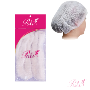 Touca Descartável TNT Branca 100 un Poli