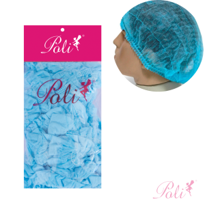 Touca Descartável TNT Azul 5 un Poli