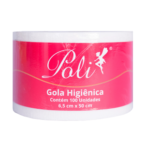 Gola Higiênica Viscose 6.5x50cm Dupla Face Rolo 100 un Poli