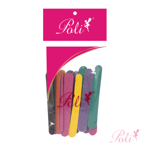 Lixa para Unha Mini Colorida 8cm 12 un Poli