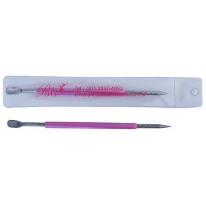 Espátula com Palito Inox Silicone Rosa 108 1 un Poli