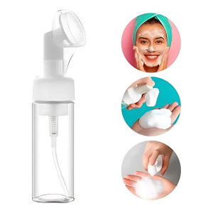 Frasco Pump Espumador Facial com Escova Silicone 150ml 1 un Poli