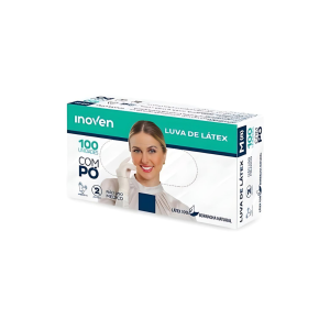Luva Látex Uso Não Médico 100 un Inoven