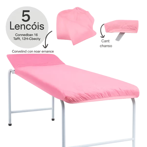 LENCOL POLI C/05 UN TNT C/ELASTICO (2MT X 90CM) ROSA