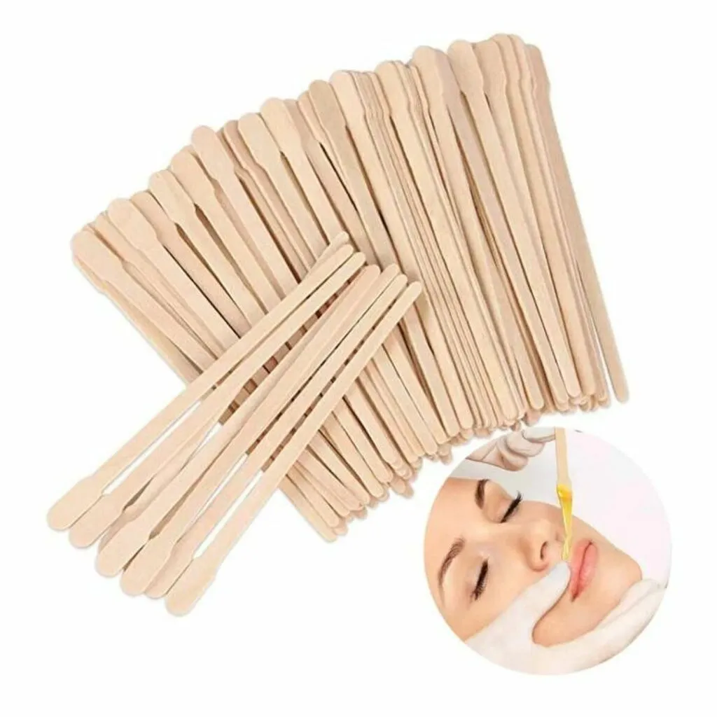 Espátula Mini para Depilação Sobrancelha Buço 200 un Poli