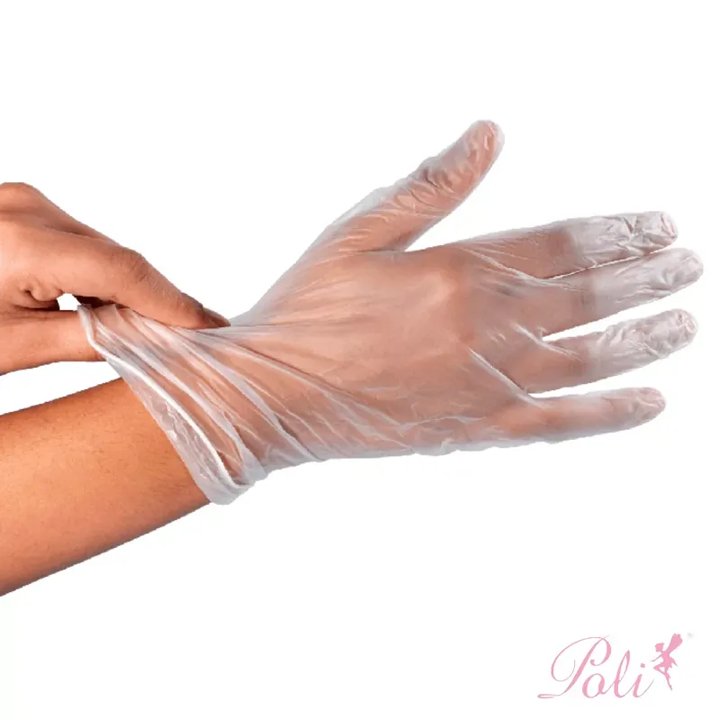 Luva Vinil 10 pares Poli