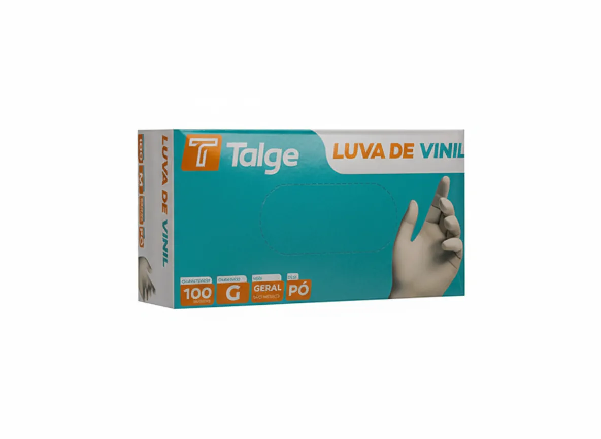 Luva Vinil sem Pó 100 un Talge